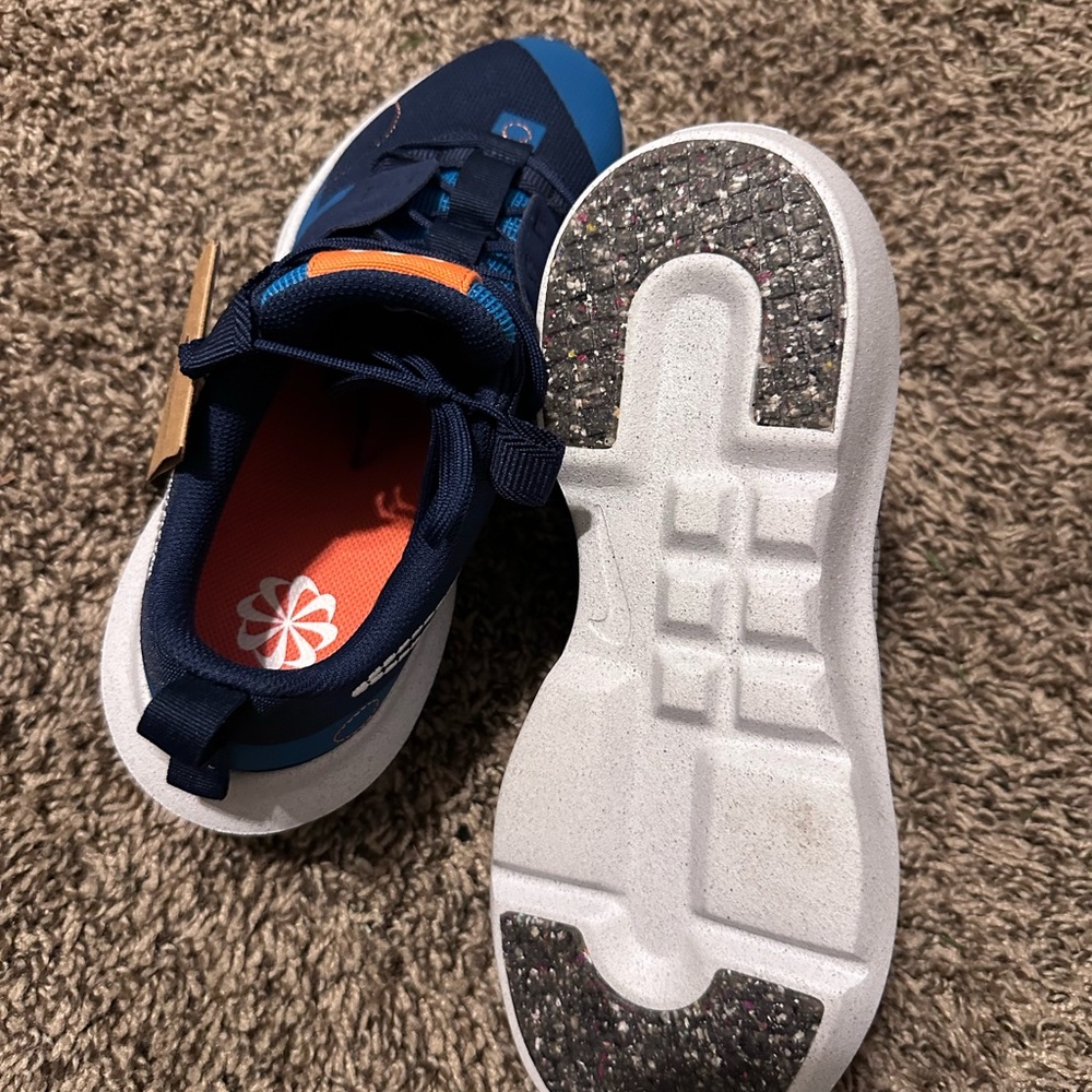 Nike Kids Crater Impact GS Sneaker - Navy Blue/Light Blue - Picture 5 of 5